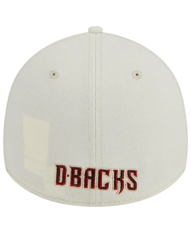 Men's New Era Cream Arizona Diamondbacks Chrome Evergreen 59FIFTY Fitted Hat