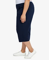 Alfred Dunner Plus Classic Allure Stretch Clamdigger Capri Pant