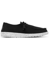 Hey Dude Women's Wendy Slub Canvas Casual Moccasin Sneakers from Finish Line