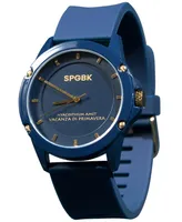 Spgbk Watches Unisex Smith Blue Silicone Strap Watch 44mm