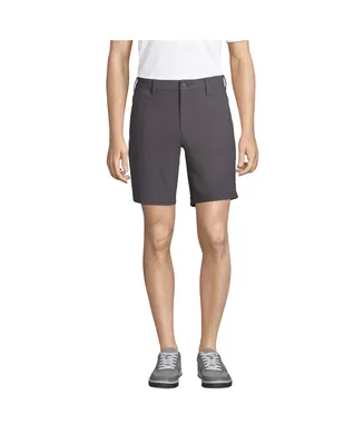 Lands' End Men's 9" Straight Fit Flex Performance Chino Golf Shorts