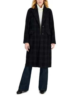 Michael Kors Women's Single-Breasted Wool Blend Coat, Created for Macy's
