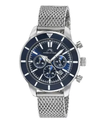 Porsamo Bleu Men's Brandon Stainless Steel Bracelet Watch 1011CBRS