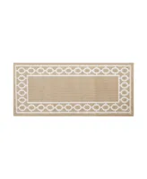 Jean Pierre Christine Trellis Border Tufted Runner Rug