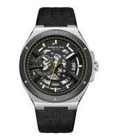 Kenneth Cole New York Men's Automatic Black Genuine Leather Watch 43.5mm