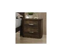 Simplie Fun Elettra Nightstand, Rustic Walnut