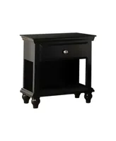 Simplie Fun Lyndon Nightstand With One Drawer And Shelf In Finish