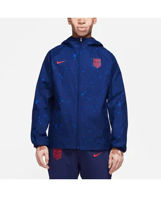 Men's Nike Navy Usmnt Awf Raglan Full Zip Hoodie Jacket