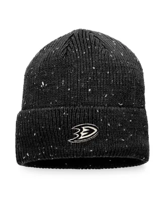 Men's Fanatics Black Anaheim Ducks Authentic Pro Rink Pinnacle Cuffed Knit Hat