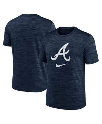 Men's Nike Navy Atlanta Braves Logo Velocity Performance T-shirt