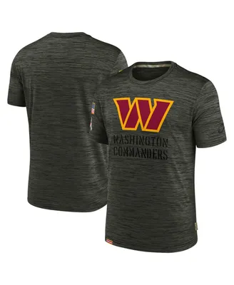 Men's Nike Brown Washington Commanders 2022 Salute to Service Velocity Team T-shirt