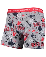 Men's Pair of Thieves Gray, Navy Boston Red Sox Super Fit 2-Pack Boxer Briefs Set