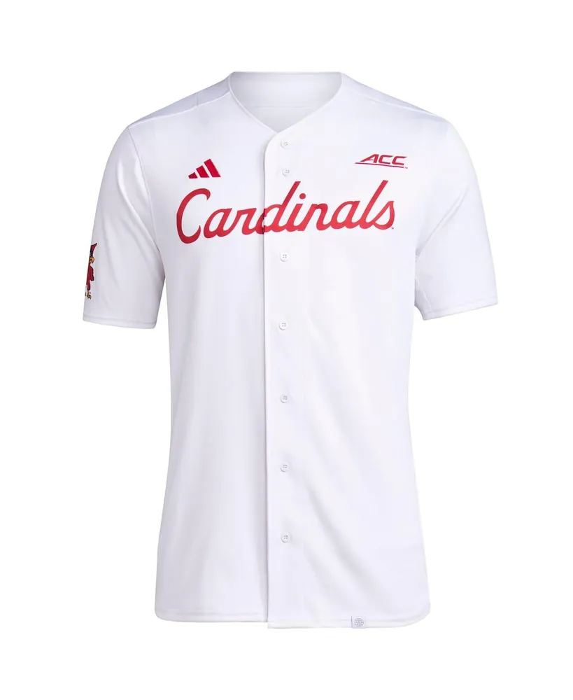 Men's adidas #23 White Louisville Cardinals Team Baseball Jersey