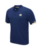 Men's Colosseum Navy Notre Dame Fighting Irish Big and Tall Santry Polo Shirt