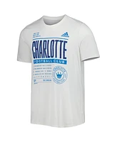 Men's adidas White Charlotte Fc Club Dna Performance T-shirt