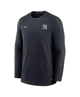 Men's Nike Navy New York Yankees Authentic Collection Logo Performance Long Sleeve T-shirt