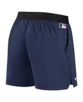 Women's Nike Navy Atlanta Braves Authentic Collection Team Performance Shorts