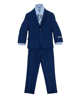 Medium Blue Stacy Adams 5 Pc Child - Big Boy Suits