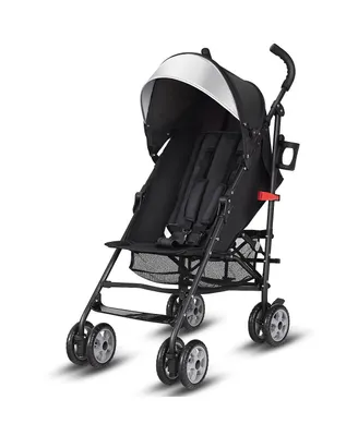 Costway Toddler Folding Lightweight Baby Umbrella Travel Stroller w/ Storage Basket
