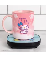 Uncanny Brands My Melody Coffee Mug with Electric Mug Warmer – Keeps Your Favorite Beverage Warm - Auto Shut On/Off