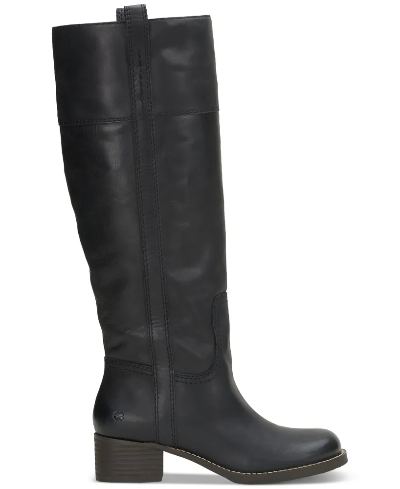 Lucky Brand Women's Hybiscus Knee-High Wide-Calf Riding Boots