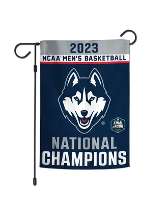Wincraft UConn Huskies 2023 Ncaa Men's Basketball National Champions Two-Sided 12" x 18" Garden Flag