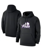 Men's Nike Black Tcu Horned Frogs Logo Club Pullover Hoodie