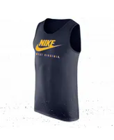 Men's Nike Navy West Virginia Mountaineers Futura Performance Scoop Neck Tank Top