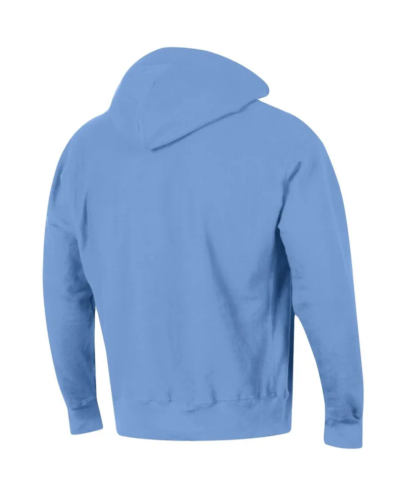 Men's Champion Carolina Blue North Tar Heels Team Arch Reverse Weave Pullover Hoodie