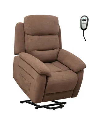 Costway Power Lift Recliner Chair Sofa for Elderly Side Pocket