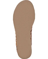 Journee Collection Women's Delilah Gladiator Sliver Wedge Sandals
