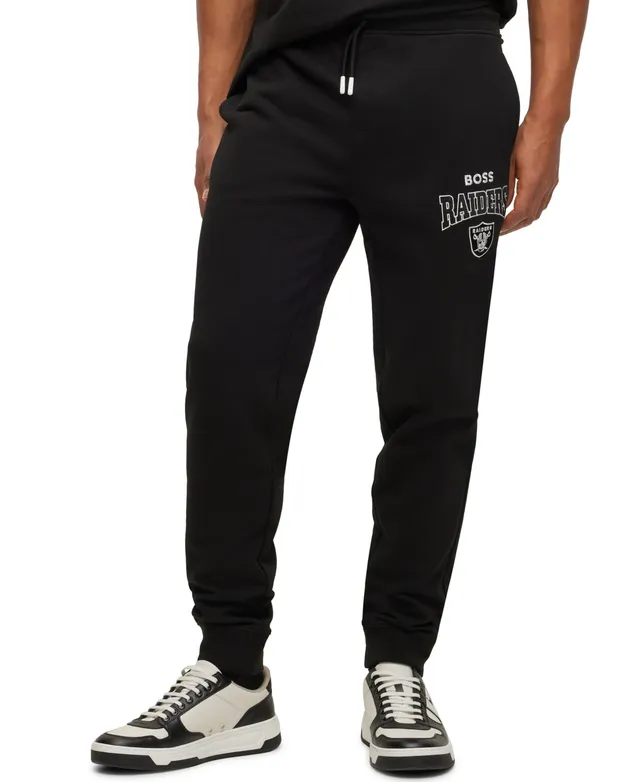 Boss x NFL Cotton-Blend Tracksuit Bottoms with Collaborative branding- Bengals | Men's Jogging Pants Size 2XL