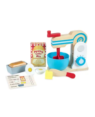 Melissa & Doug Wooden Make-a-Cake Mixer Set (11 pcs)