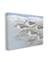 Stupell Industries Sandpiper Birds Beach March Canvas Wall Art, 16" x 1.5" x 20" - Multi