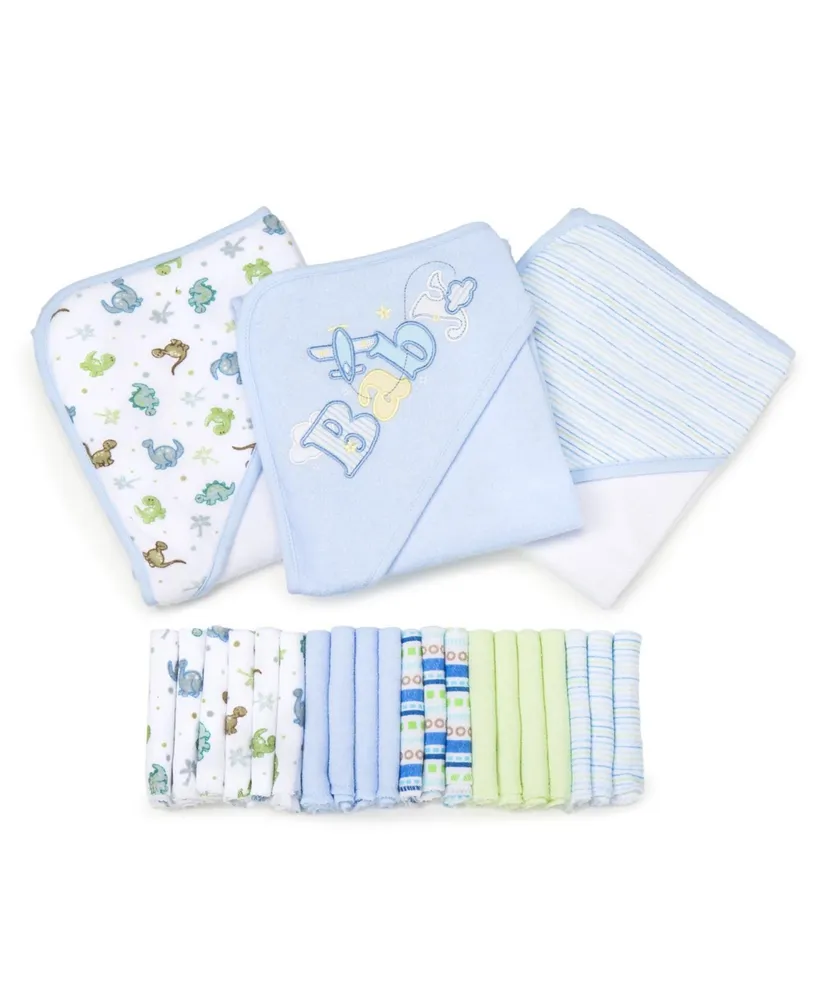 Whale Baby Hooded Towels and Washcloths Gift Bath Set