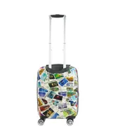 Disney Ful Disney 100 Years Stamps Acrylonitrile Butadiene Styrene Hard-Sided Spinner 22" Luggage