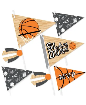 Nothin' But Net Basketball Photo Props Pennant Flag Centerpieces 20 Ct