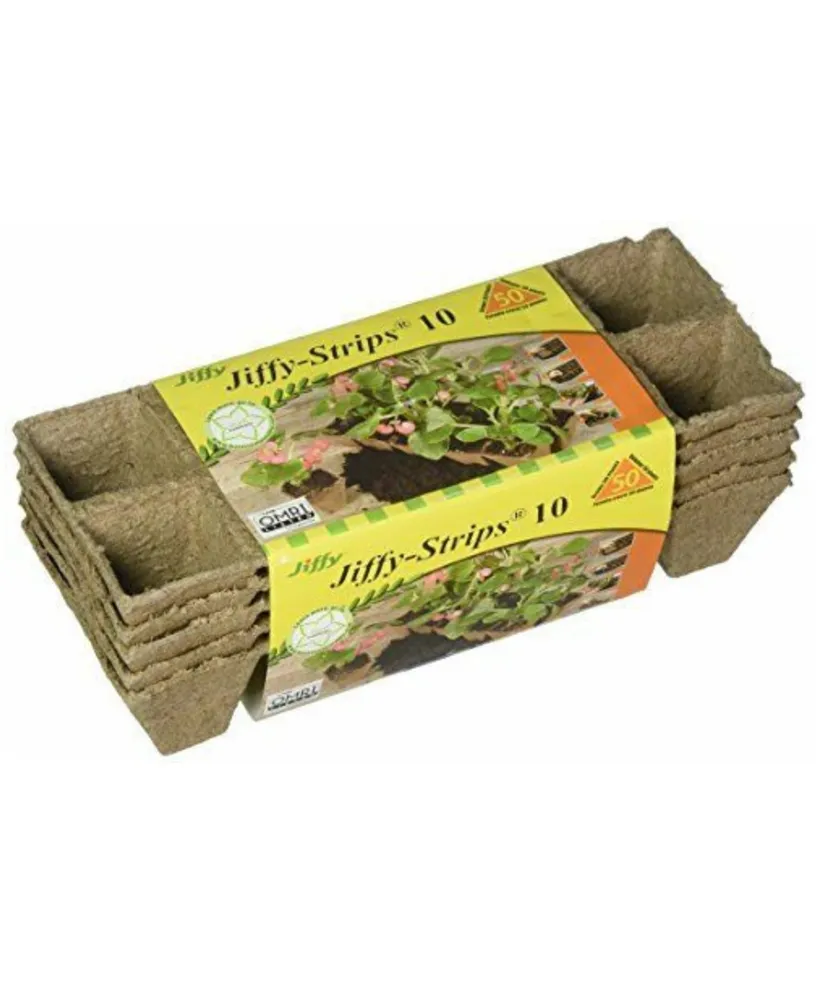 Jiffy JS50 Jiffy-Strips Biodegradable Seed Starting Peat Strip -50 total pots