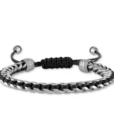 Bulova Men's Icon Cord Bracelet in Stainless Steel