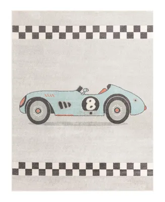 Bayshore Home Campy Kids Race Car 7'10" x 10' Area Rug