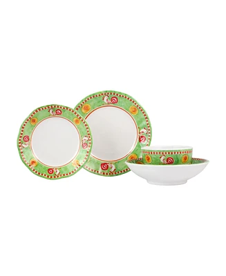 Vietri Melamine Campagna Gallina 4 Piece Place Setting
