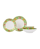 Vietri Melamine Campagna Gallina 4 Piece Place Setting