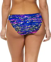 Reebok Women's Printed Hipster Bikini Bottoms