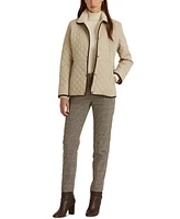 Lauren Ralph Lauren Women's Faux-Sherpa-Collar Quilted Coat