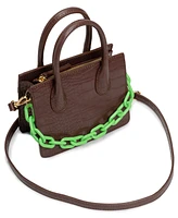 Like Dreams Kenzie Chain Croc Faux Leather Mini Crossbody Bag