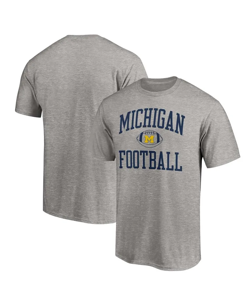 Men's Fanatics Heathered Gray Michigan Wolverines First Sprint Team T-shirt