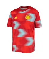 Big Boys and Girls adidas Red Colombia National Team 2022/23 Away Pre-Match Top