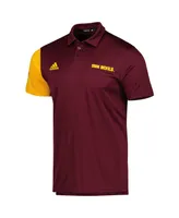 Men's adidas Maroon Arizona State Sun Devils Aeroready Polo Shirt