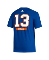 Men's adidas Mathew Barzal Royal New York Islanders Fresh Name and Number T-shirt