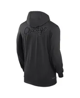 Men's Nike Black Chicago White Sox Authentic Collection Travel Performance Full-Zip Hoodie